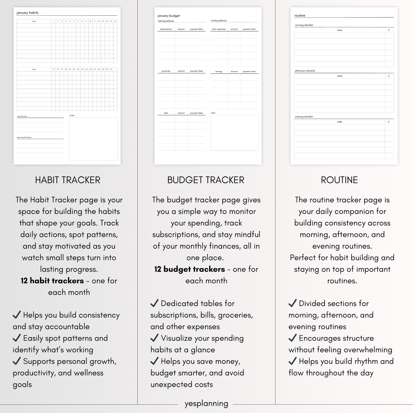 Pink Themed Digital Planner: GoodNotes Compatible, iPad Planner