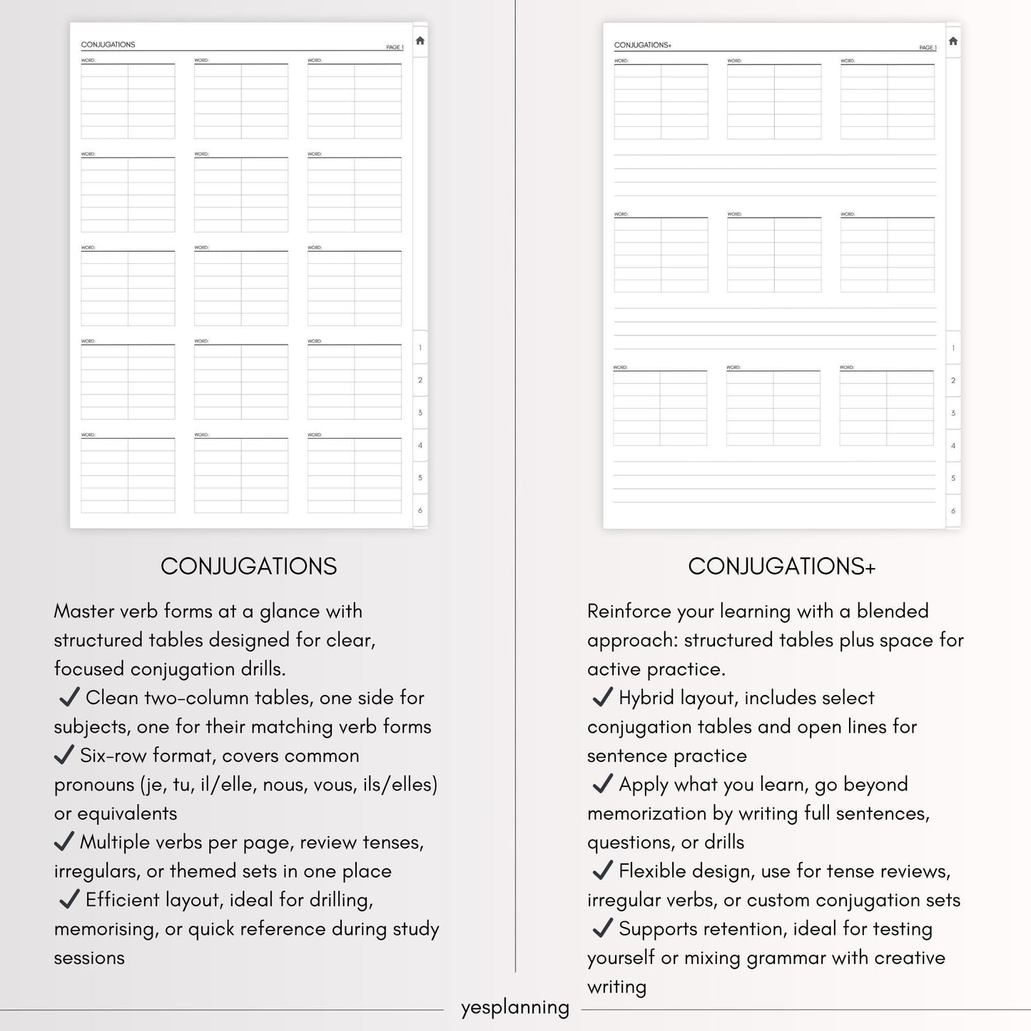 Digital Language Learning Journal: GoodNotes Compatible (PDF Downloadable Planner)