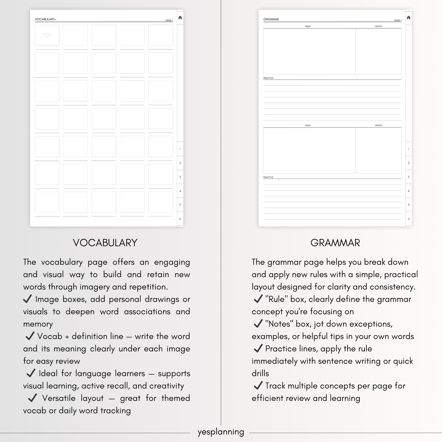 The Digital Language Notebook: GoodNotes Compatible (PDF Downloadable Planner)