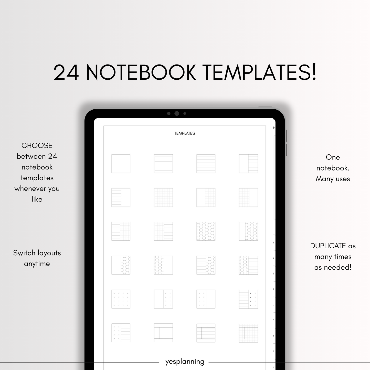 Hyperlinked Digital Student Notebook: GoodNotes, Notability Compatible (PDF File)