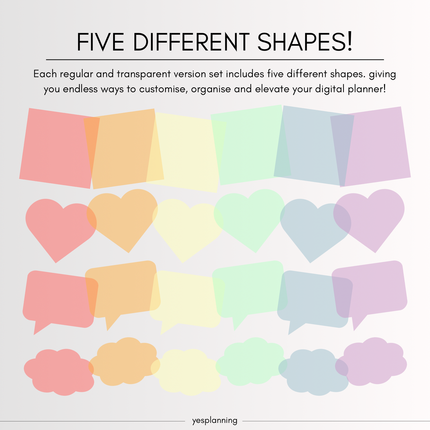 Digital Sticky Notes: 200 iPad and Android compatible sticky notes