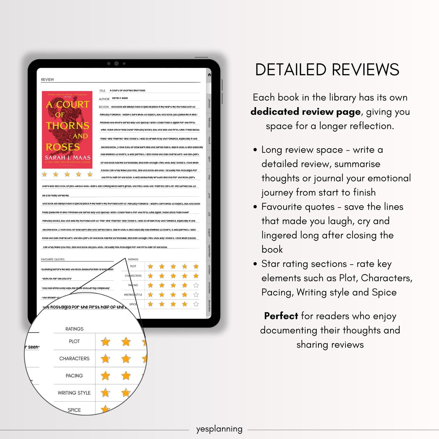 Digital Reading Journal, All-in-One Digital Reading Journal, iPad Planner, Monthly Planner, GoodNotes Planner, GoodNotes Journal, Reading